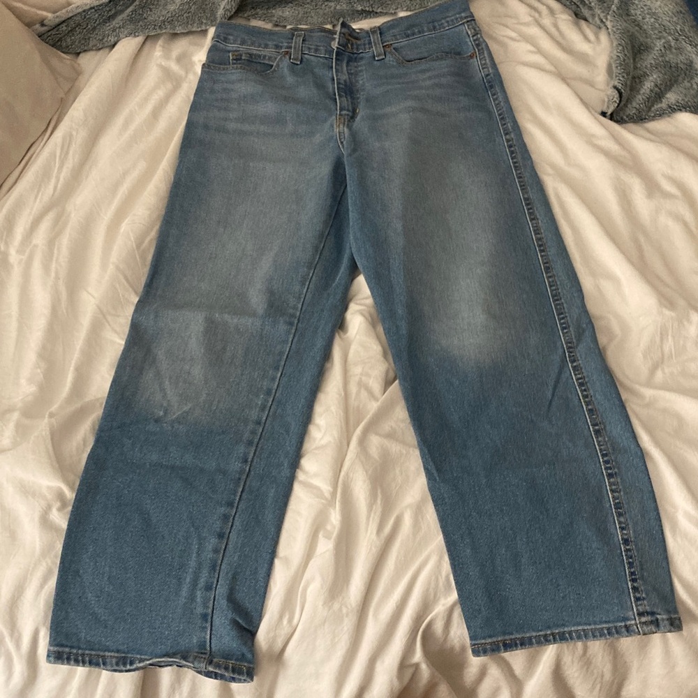 Levi's signature vintage high rise straight cut jeans